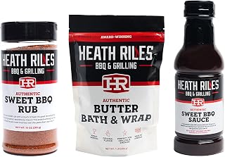 Heath Riles BBQ Backyard Rib Bundle (1 Rub, 1 Sauce and 1 Marinade), Competition Winning Products from Pitmaster Heath Riles