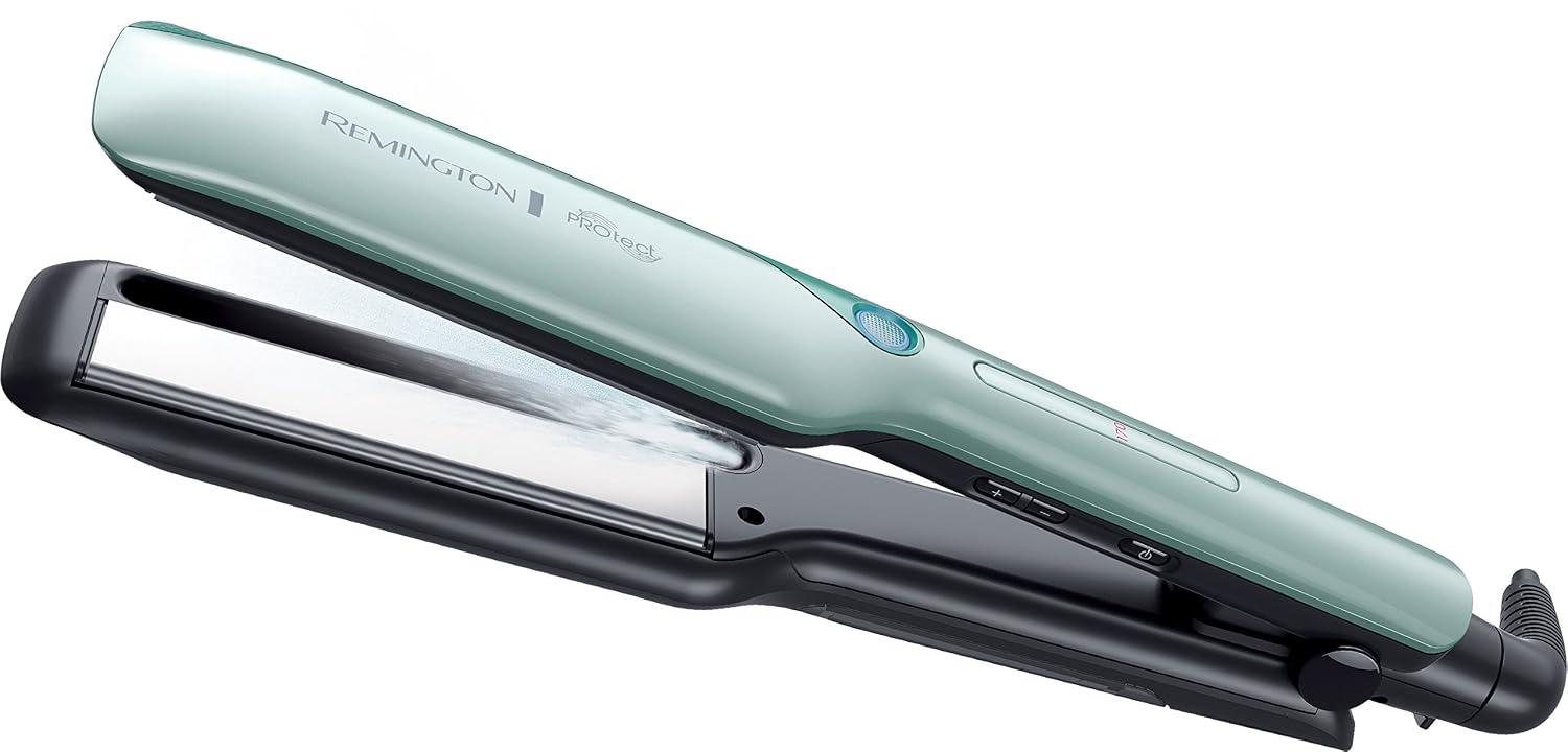 Remington Protect Hair Straightener S8700| 68% Less Damage With Hydracare Cool Mist Technology| 5 Temperature Settings Up ...