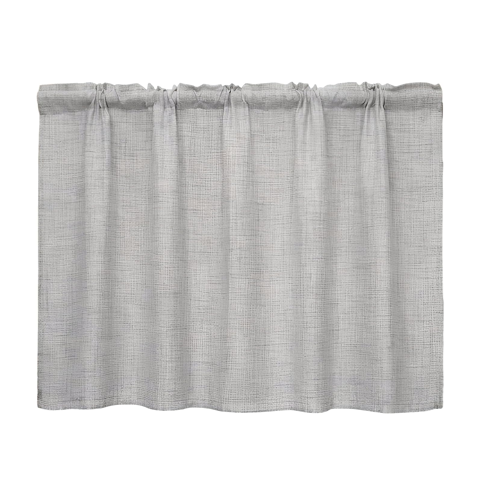 matumou Linen Cafe Curtains, Sheer Short Tier Curtains for Small, Color Semi Blackout Kitchen Curtain Valances for Kitchen Window