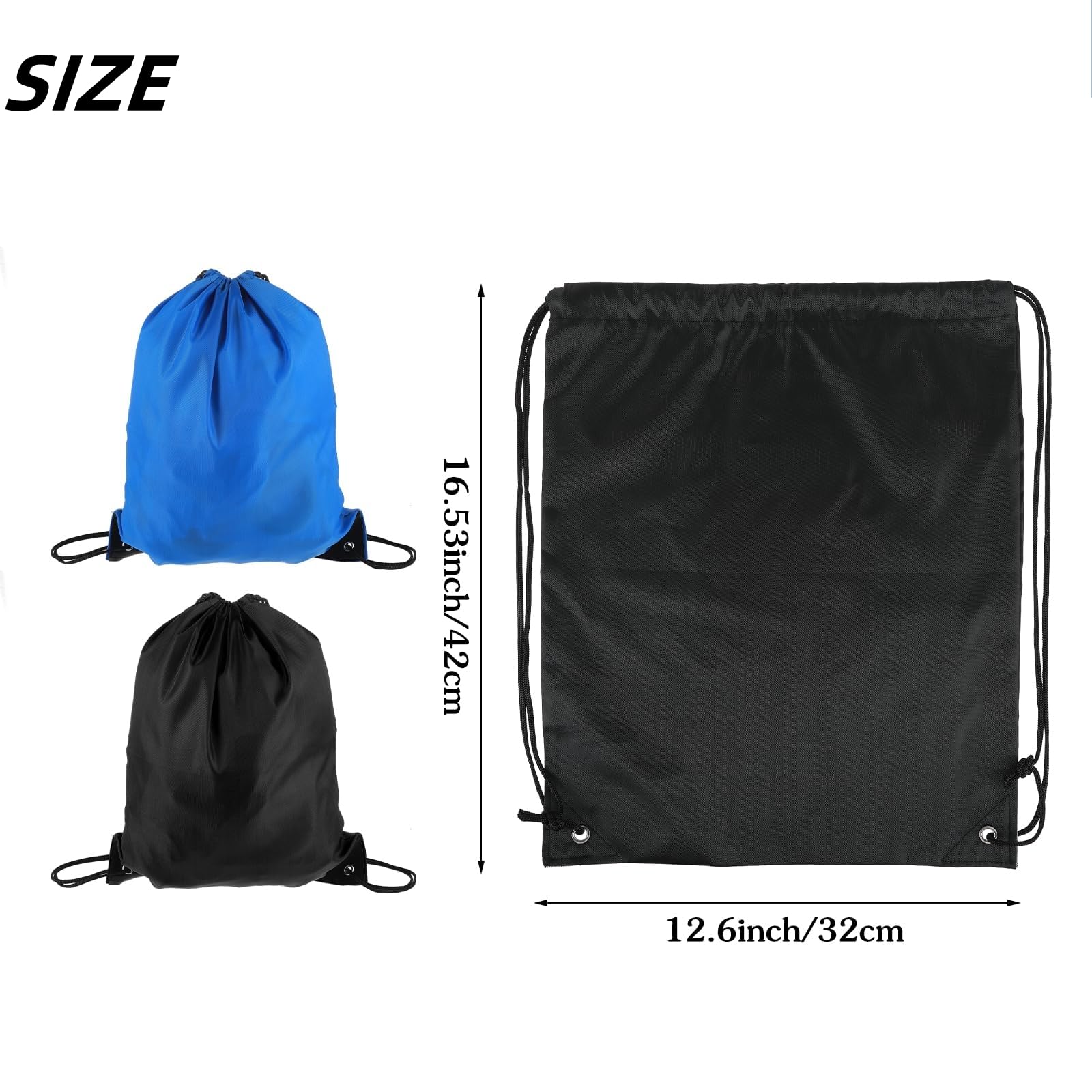 Sac a Dos Cordon,2 Pièces Sac de Sport Imperméable pour Homme Femme,Sac à Dos De Rangement Sac De Cordon pour Le Sport pour L'école Sport Voyage Gym