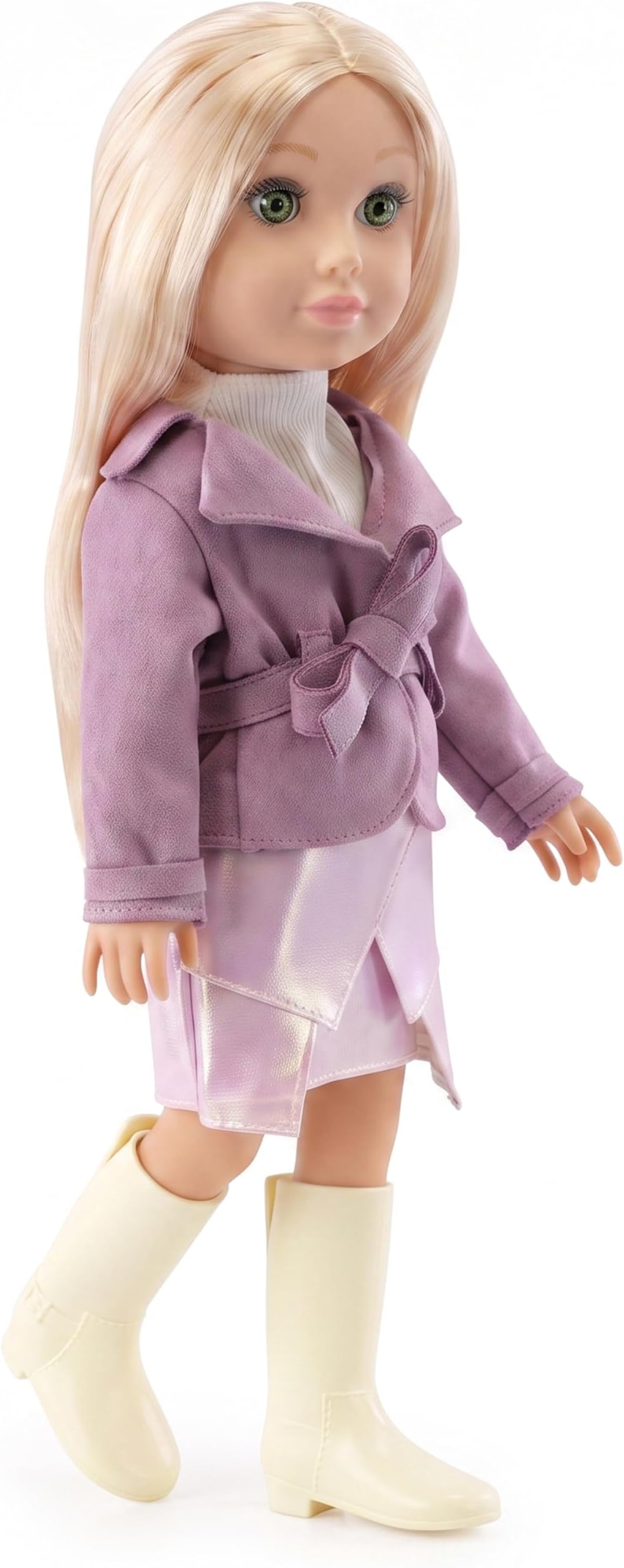 Bibi Doll 18-Inch Fashion Doll Ashley with Blonde Hair & Stylish Outfit โ Realistic Dress Up Play Doll for Girls Aged 3+ โ with Accessories & Brushable Hair
