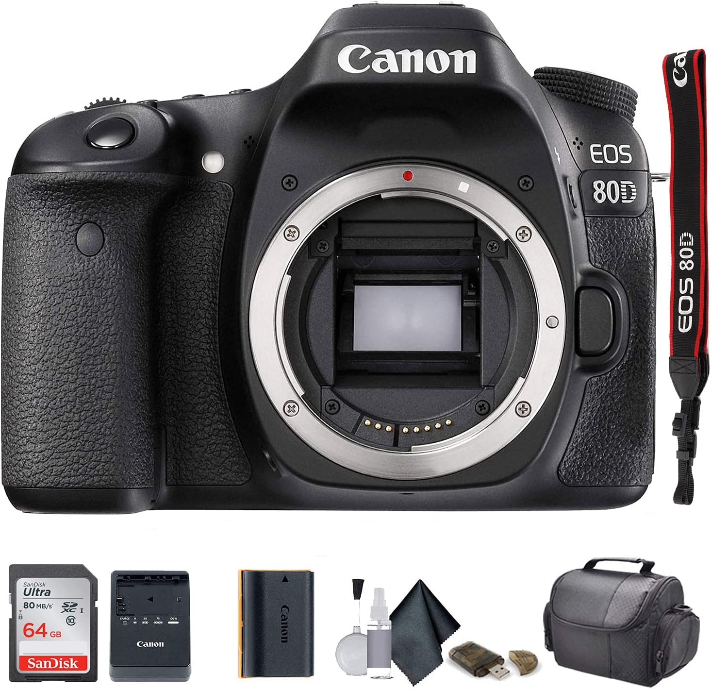 Renewed Canon EOS 80D DSLR Camera Starter Bundle Bahrain Ubuy