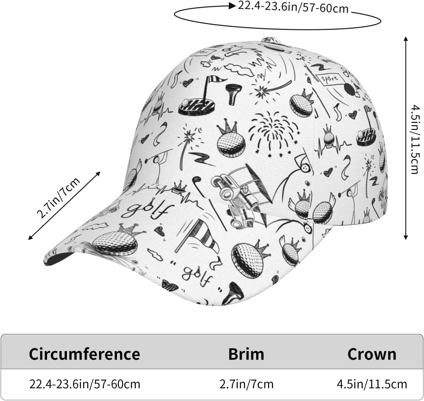 Unisex Soccer Baseball Cap Golf Caps Funny Fashion Baseball Hat Casual Hats for Sport Accessories Outdoor Travel Gifts - Image 3