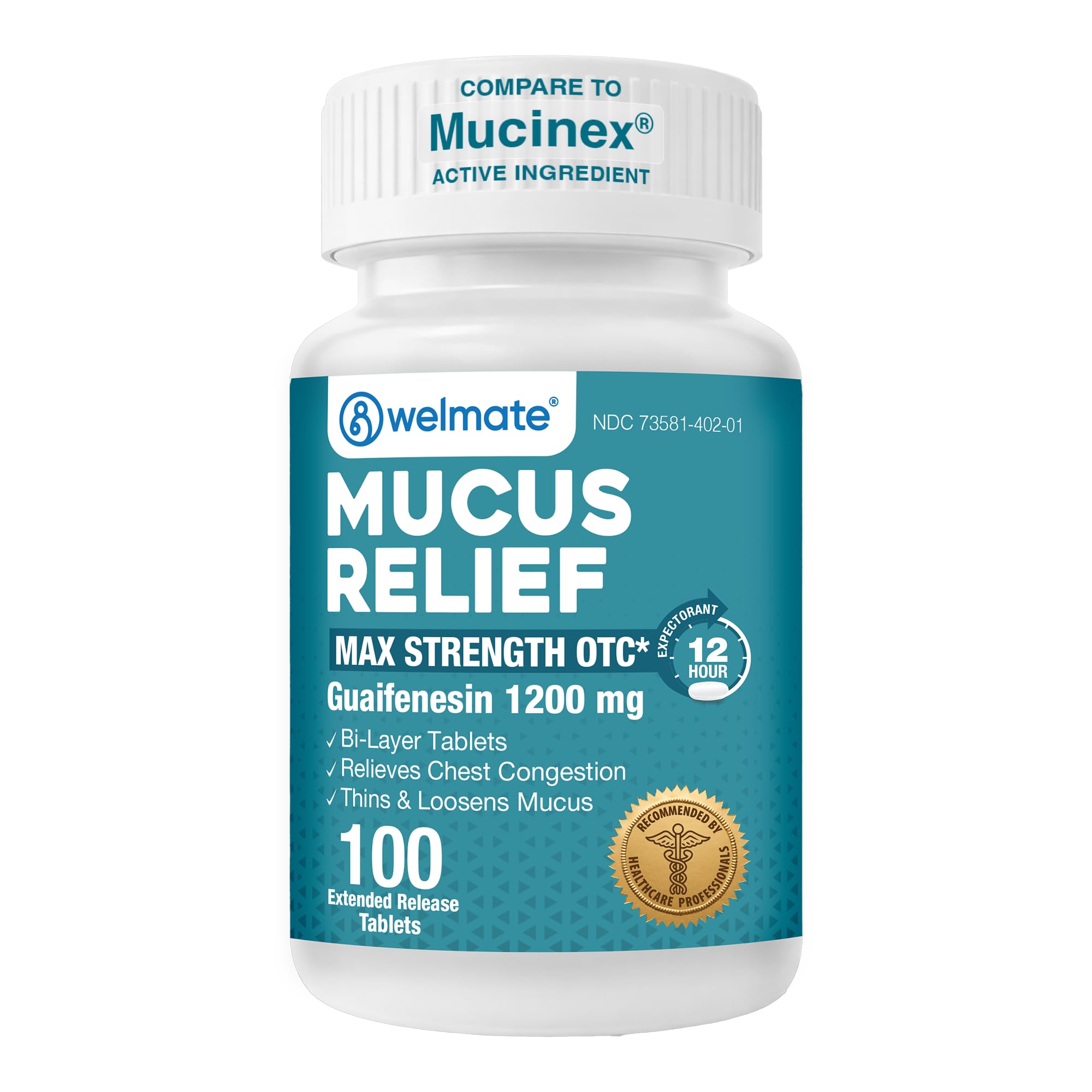 WELMATE Guaifenesin 1200 mg