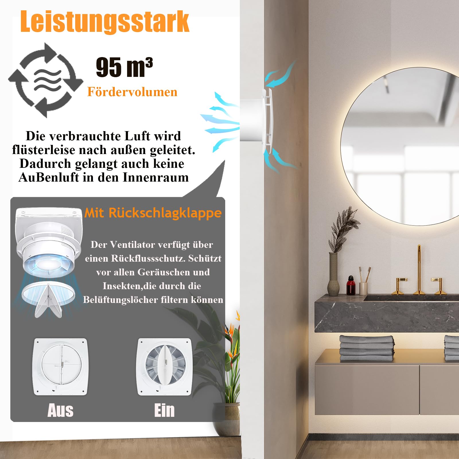 Badkamerventilatoren - Mute / 100 HTN / Stille Badkamerventilator Met Vochtsensor Muurinbouwventilator Verkoop Per 1 X 1 Stuk 8000001234 5015135961718 10411133 Aansluitspanning 230 V Opgenomen Vermogen 4 8 W Elektrische Aansluiting Badkamerventilatoren - Mute / 100 HTN / Stille Badkamerventilator Met Vochtsensor Muurinbouwventilator Verkoop Per 1 X 1 Stuk 8000001234 5015135961718 10411133 Aansluitspanning 230 V Opgenomen Vermogen 4 8 W Elektrische Aansluiting