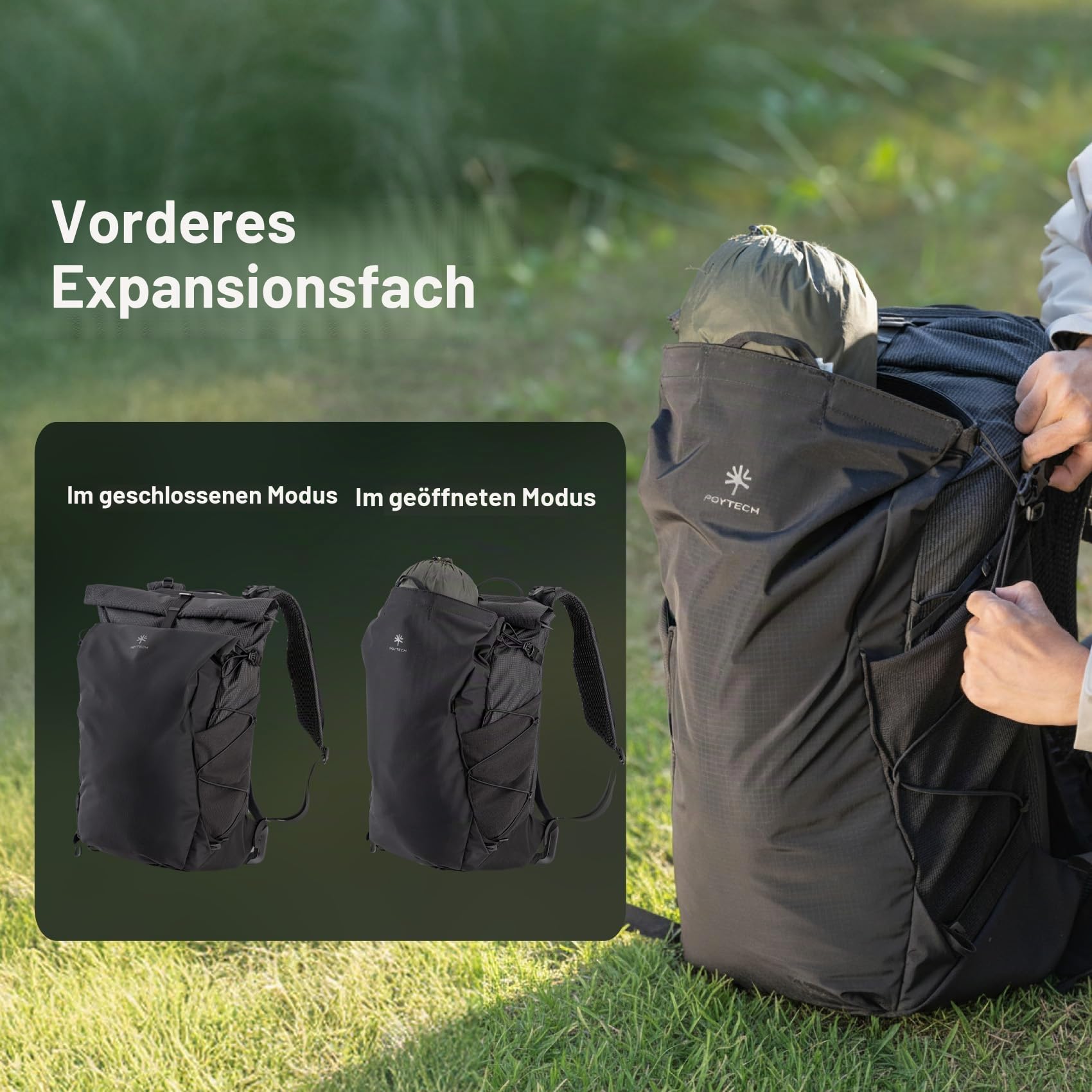 PGYTECH OnePro Ultralight Outdoor Wasserdichter Kamerarucksack 20L, Schwarz | AirFoam Tragesystem, Schnellzugriff, 14 Zoll Laptopfach, Leichte Fotorucksack für DSLR/Drohnen/Systemkameras