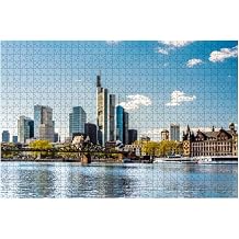 Adult Challenge Jigsaw Puzzle Frankfurt am Main Iron Steg and Skyline Germany Educational Toy Creative Games Entertainment Wooden Puzzles Home Decor 1000 Pieces,25ja15pbB118