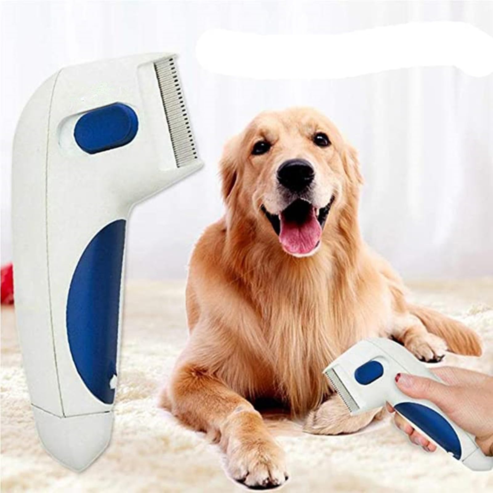 Peigne à Puces pour Animaux de Compagnie, Peignes Électriques pour Chat et Chien, Peignes de Toilettage pour Éliminer Efficacement les Puces, Peignes pour Nettoyer les Poux, Outils de Toilettage