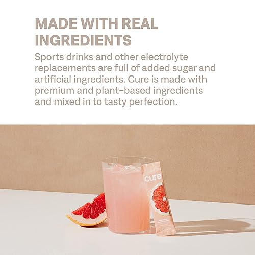 Miniatura 7 de Mezcla de electrolitos hidratantes para curar  Polvo de electrolitos para aliviar la deshidratación  Fabricado con agua de coco sin azúcar añadido