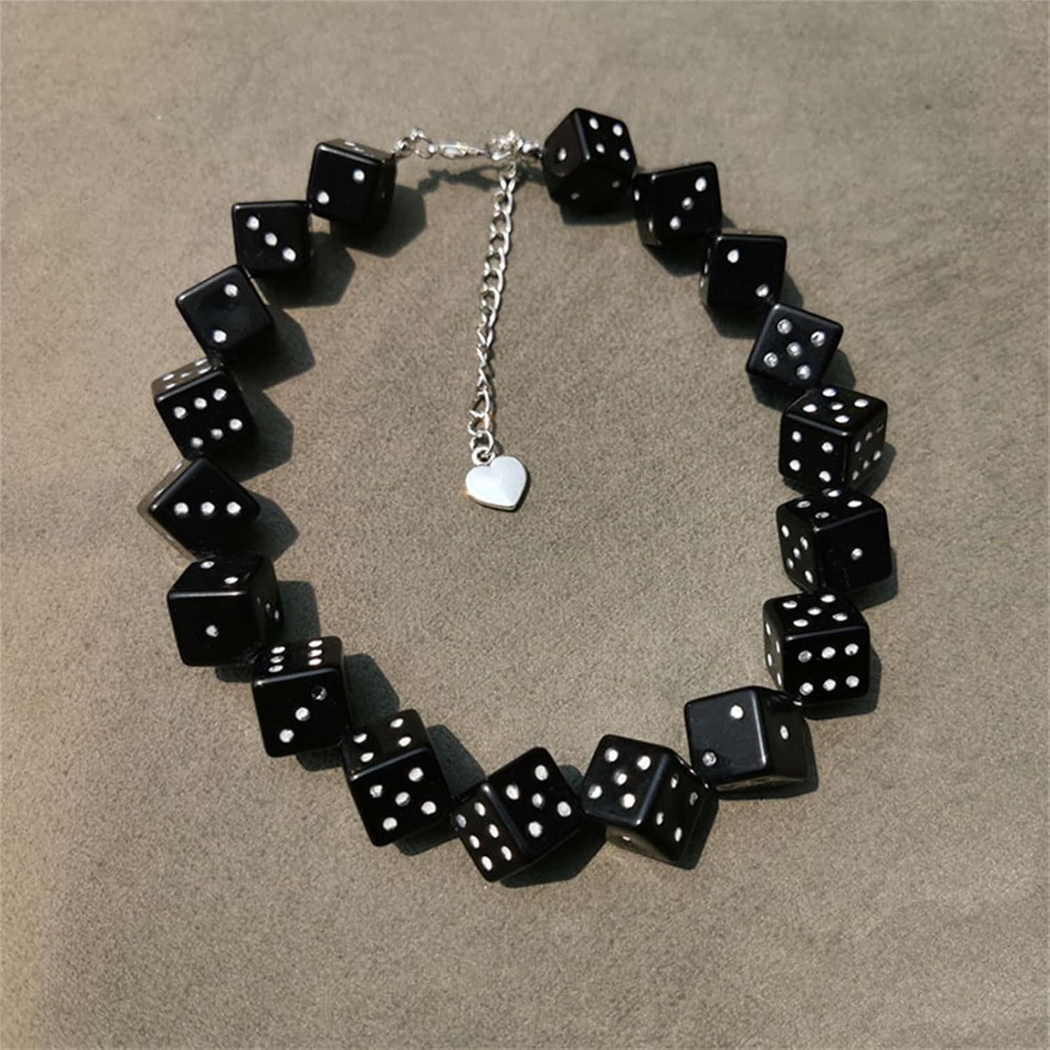 MALOYANVE Dice Earring Necklace Set for Women Colorful Acrylic Lucky Dice Bracelet Jewellery Cool Dice Earrings Casino Party Halloween jewelry Gift - Image 6