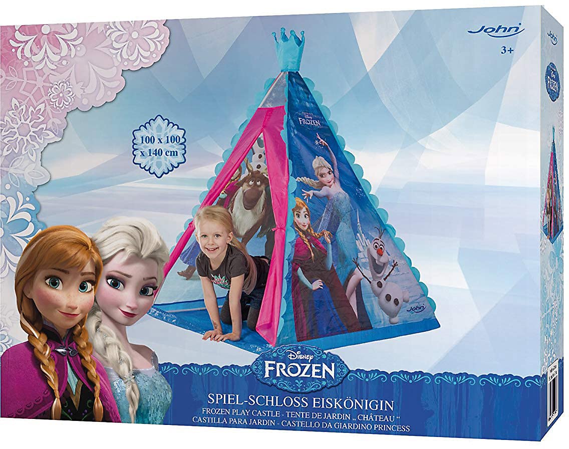 John 130075107 Namiot TIPI Disney Kraina Lodu, duży, przestronny, wymiary 100 x 100 x 140 cm, dla dzieci od 3 lat