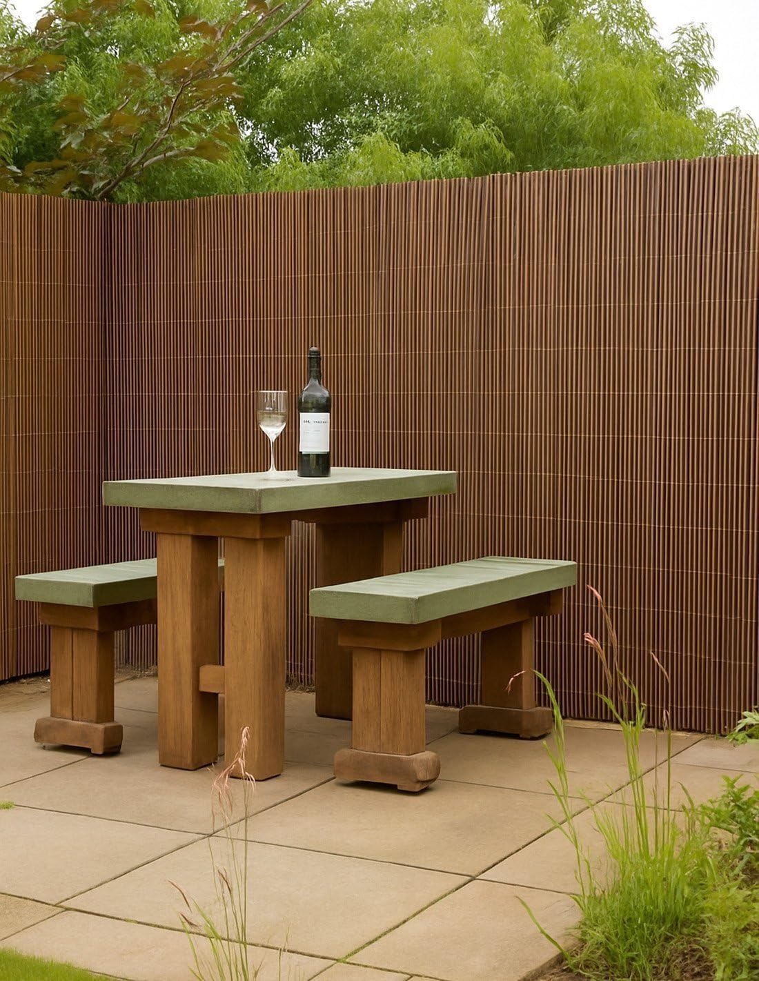 JARDIN202 - Cerramiento Mimbre Natural para Cerramientos y Vallas | Mimbre Natural de Alta Ocultación | 1x3m