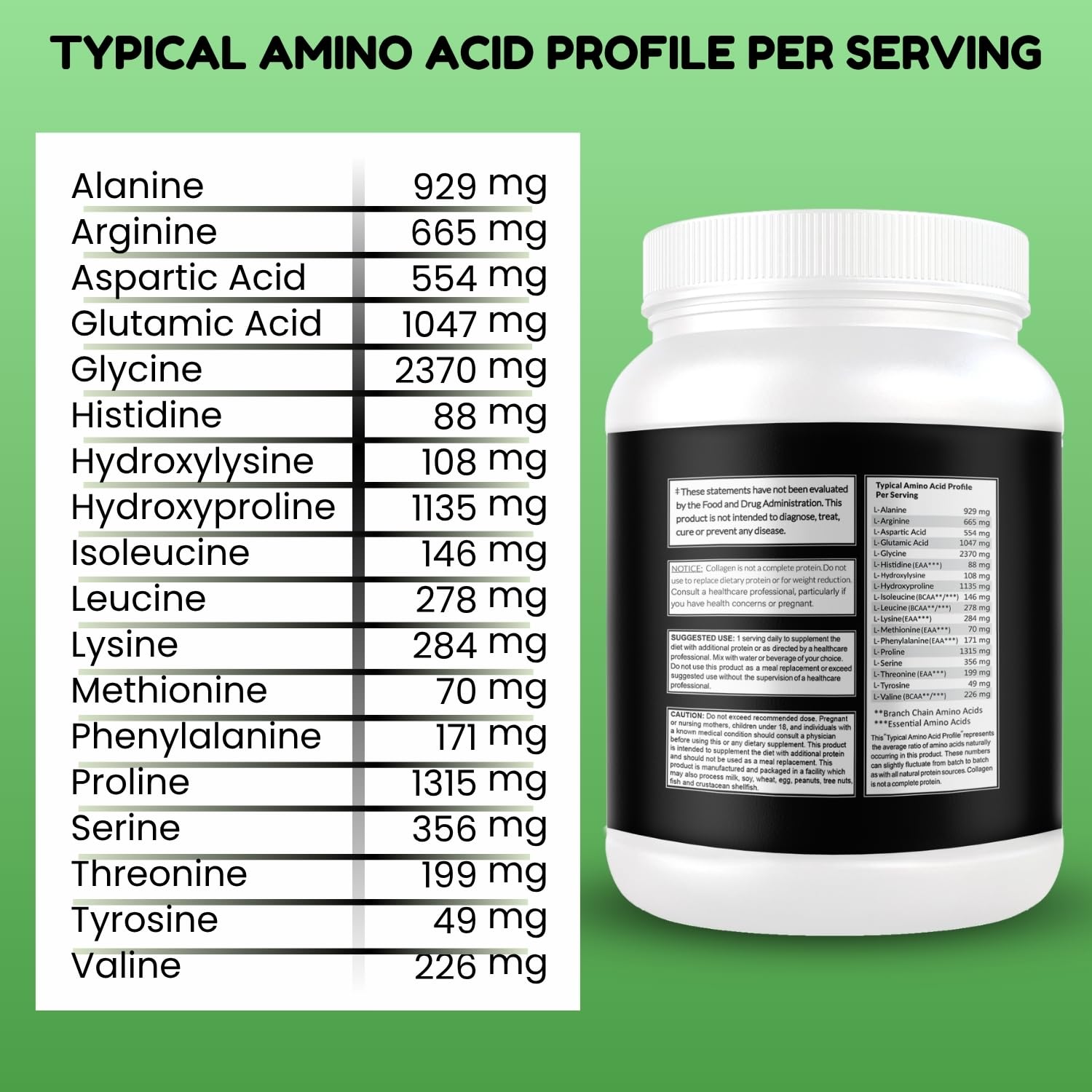 Halal & Grass Fed Collagen Peptides Powder 1LB (16oz) Tub. Unflavored Hydrolyzed Collagen Peptides Powder Type I & Type III for Hair, Skin, Nails & Joints | Keto & Paleo Friendly | Sugar & Gluten Free — Amazon image 8