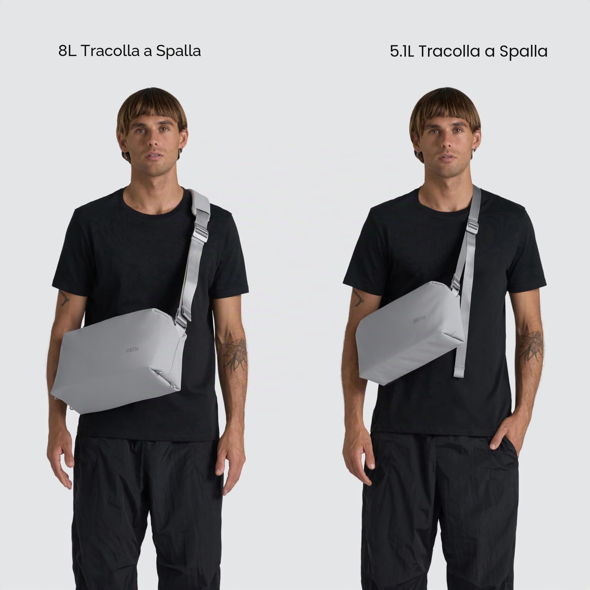 Urth Dolomite 5,1L Borsa a Tracolla per Fotocamera - Resistente all'acqua, Riciclata, Borsa Multifunzionale per Fotografia DSLR da Tutti i Giorni
