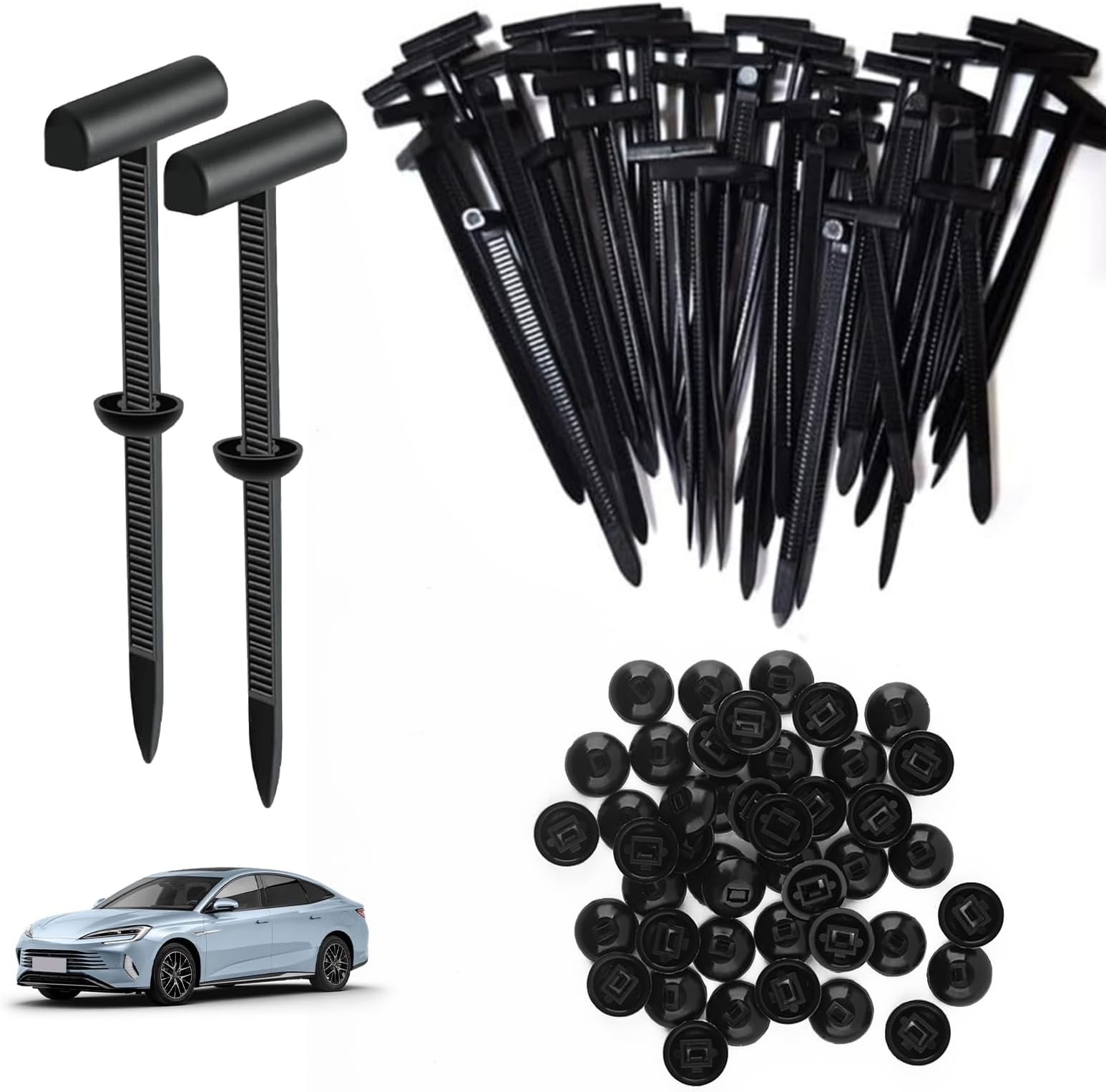 – Cable Ties 95mm×5mm 100 Pcs Upgrade Universal UV Resistant Zip Ties Nylon Self Locking Tie Wraps for Home, Office, Garden, Assorted