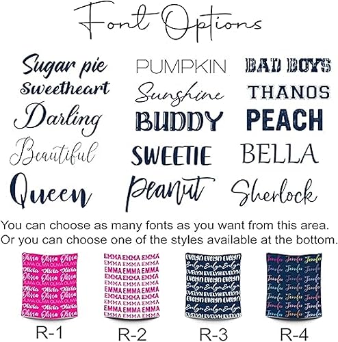 Miniatura 5 de Custom Blanket With Text Personalized Throw Blankets For Adult Kid Birthday Customized Valentines Day Gift Blankets Custom Blanket With Text Collage