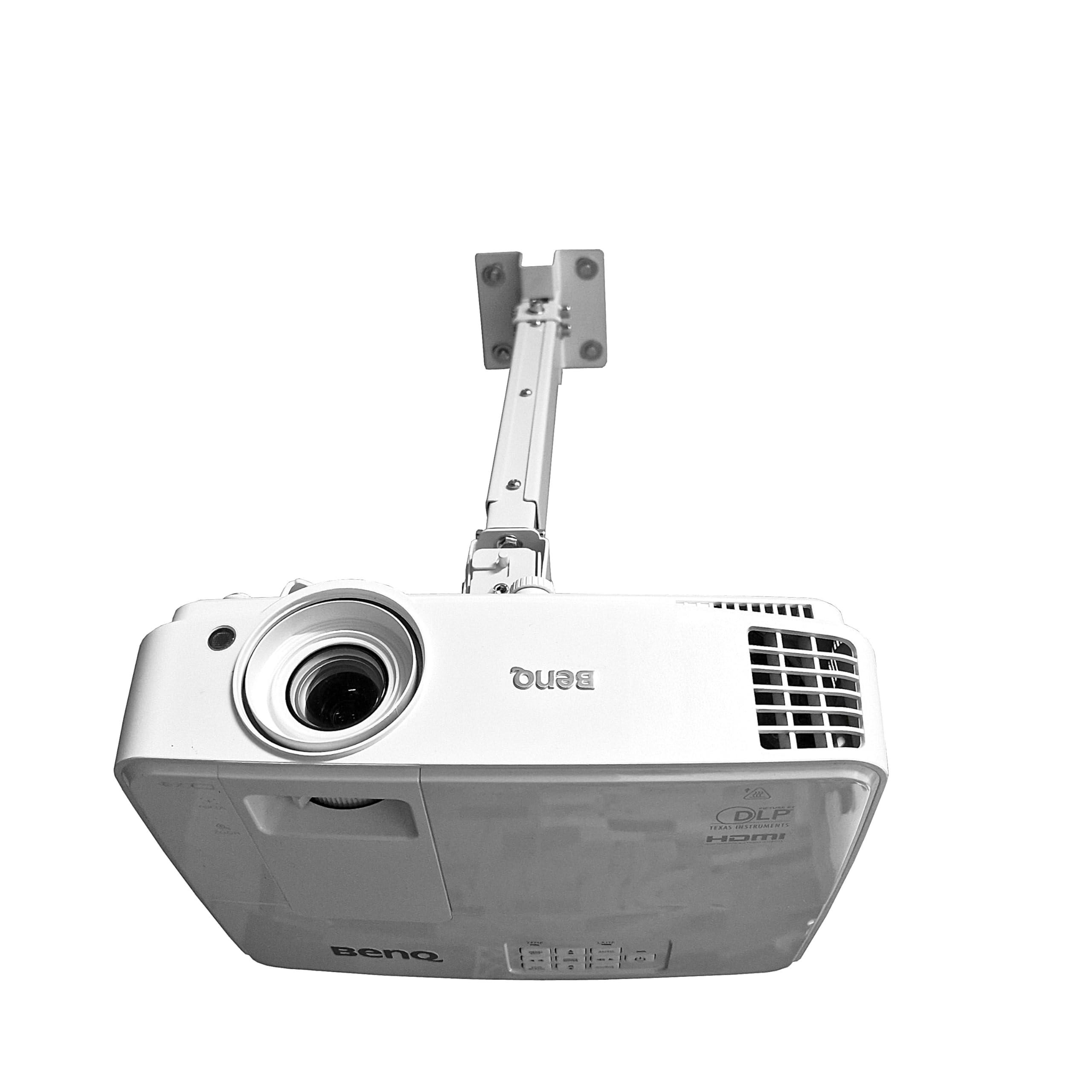 Supporto da soffitto per proiettore BenQ TH575 TK710Sti TH671ST LW650, montaggio a soffitto, perfettamente preparato, fissaggio stabile per sale conferenze, scuole (per BenQ TH575 TK710Sti TH671ST