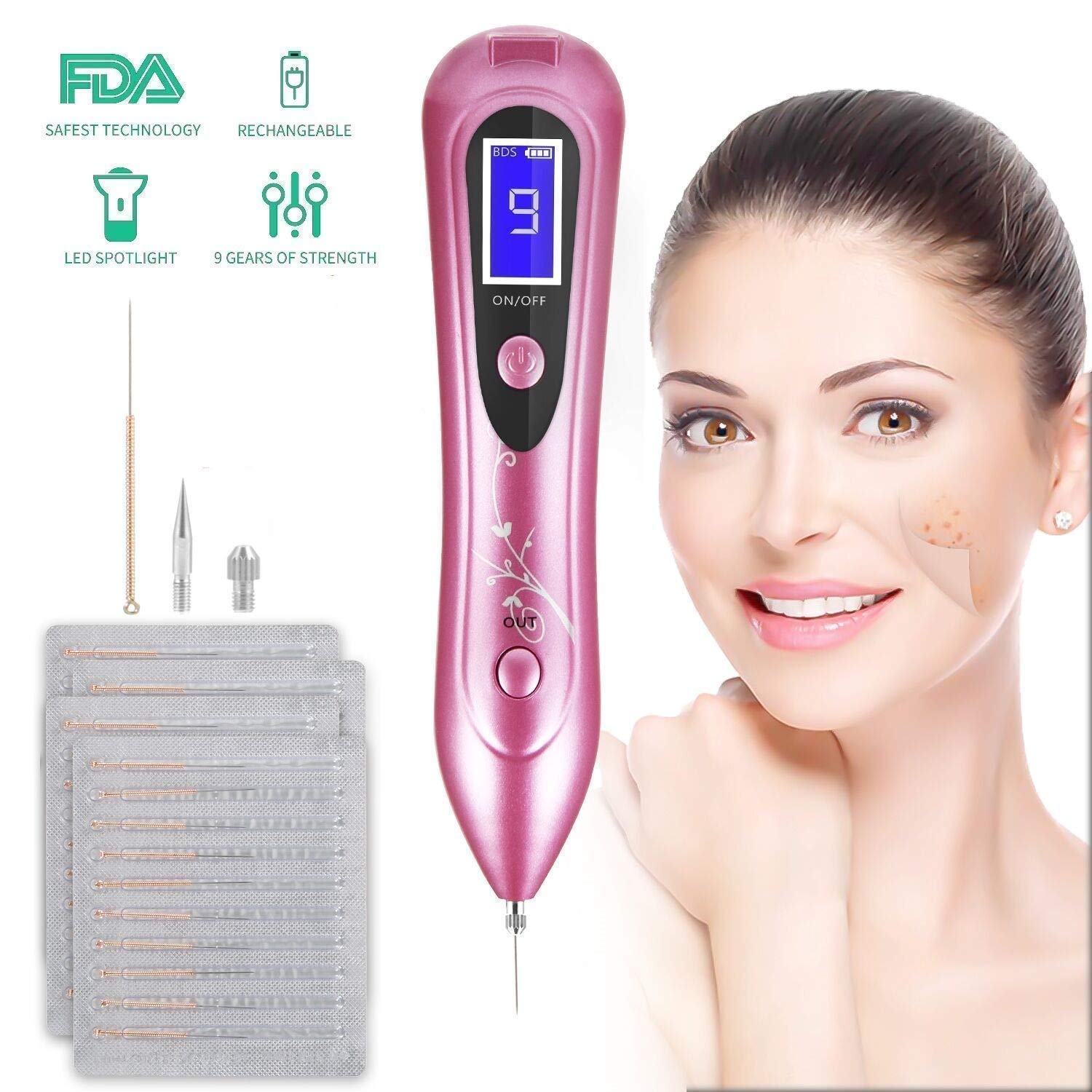 Buy Dark Spot Remover Pen with LED Screen and Spotlight Replaceable