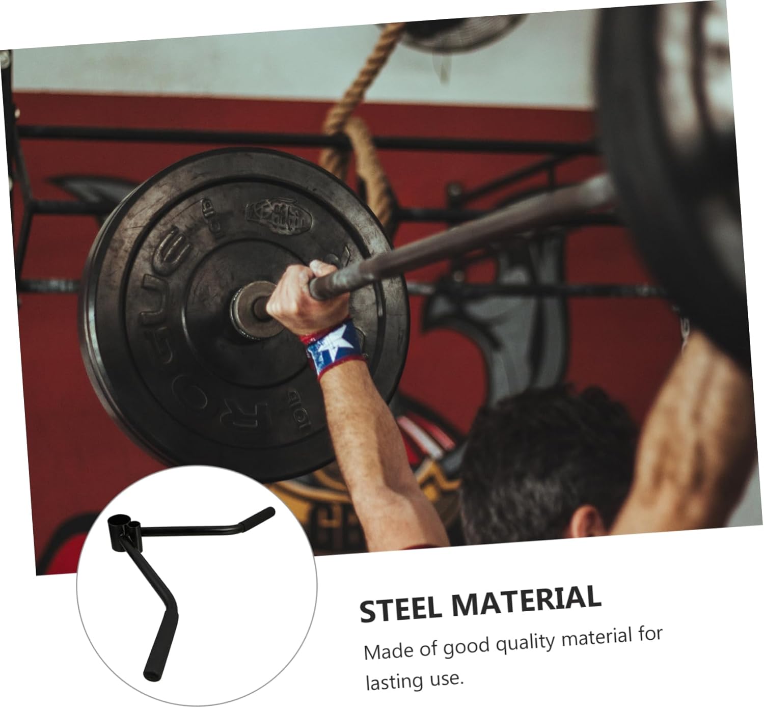 GALPADA Steel Barbell T-bar Handle for Deadlift and Back Training Versatile Workout Accessory for Home and Gym Use Compatible and Bars Exercise Flexibility