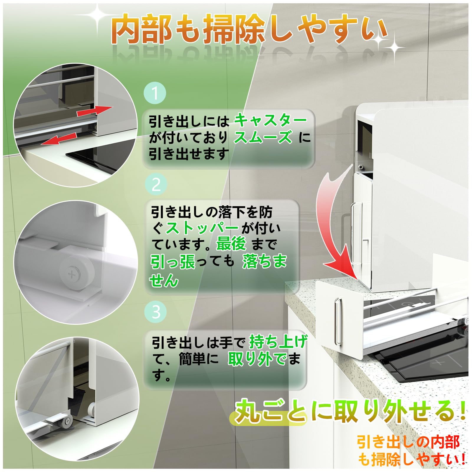 Amazon｜ママ倉 【全面的にアップグレードしました】隠せる調味
