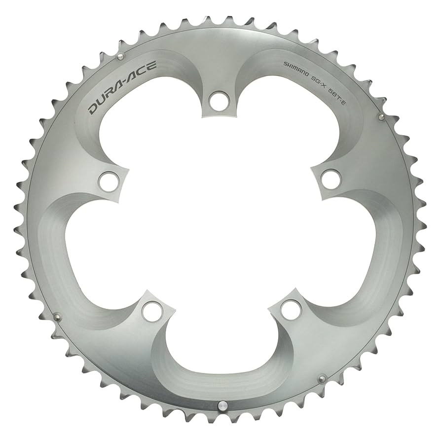 未使用品 DURA-ACE FC-7800 56T チェーンリング 130mm SHIMANO 7800 Dura-Ace Chainring 56T E Type - Silver, 56T