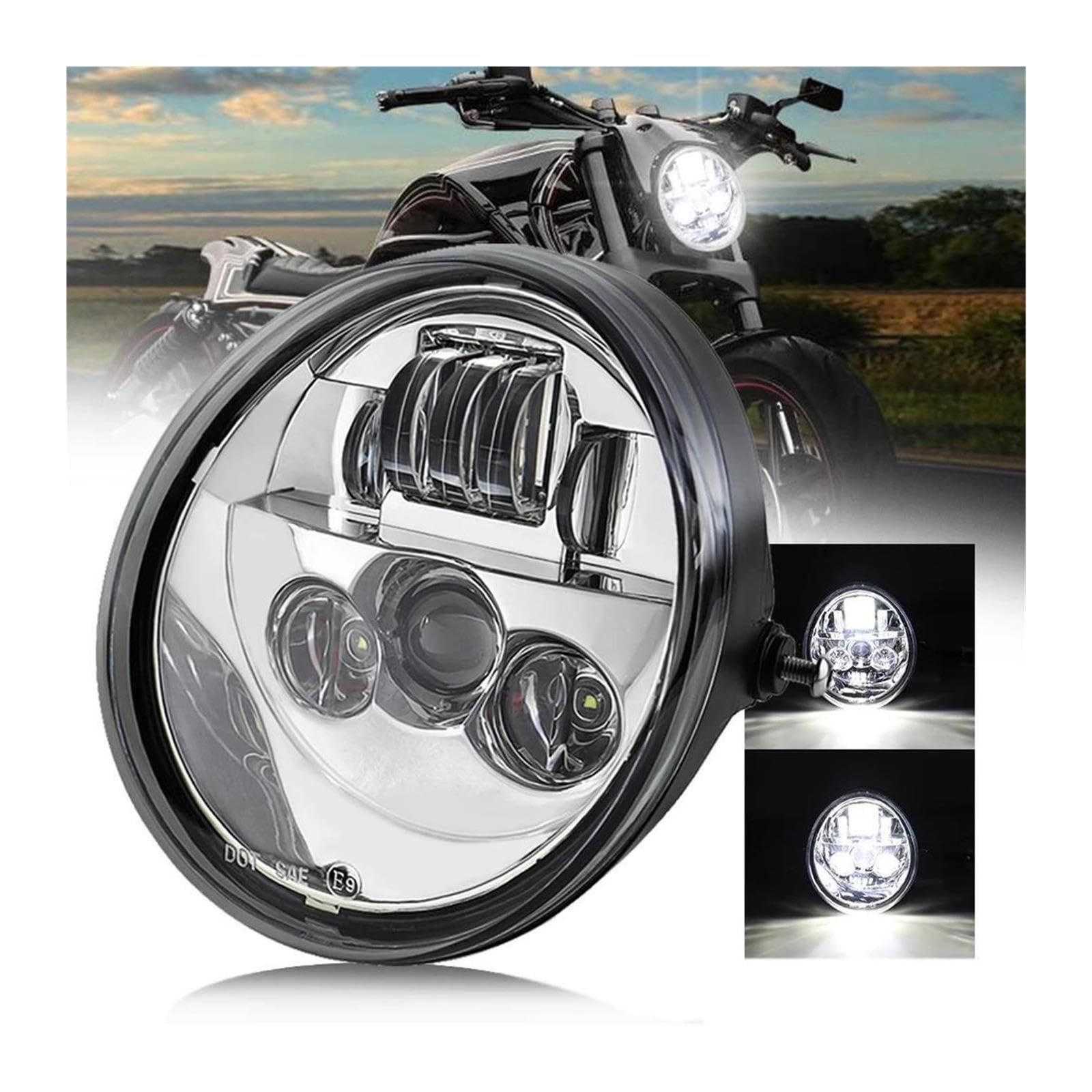 Pasuje do reflektorów motocyklowych V Rod światło Hi/martwa wiązka