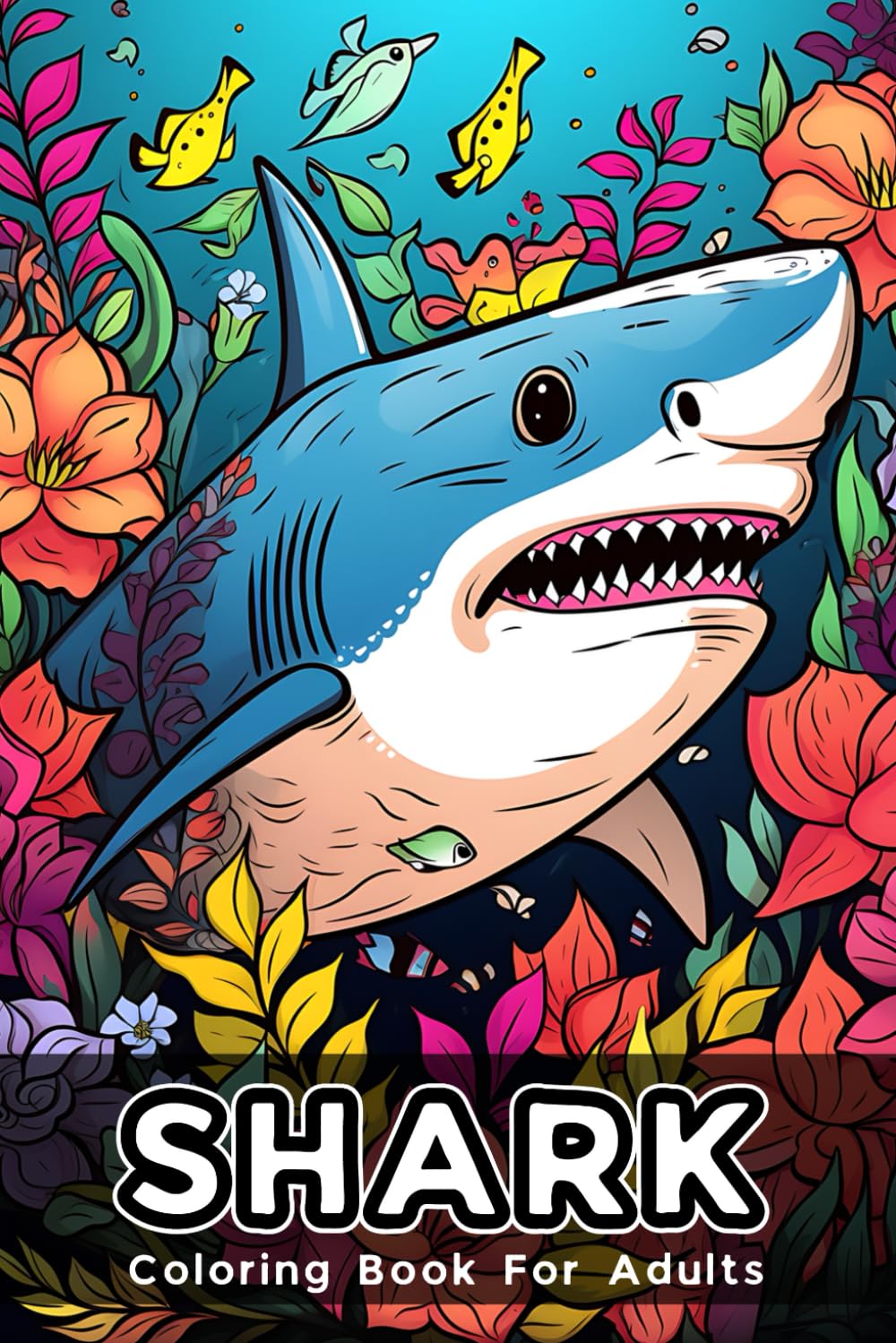 Shark Coloring Book For Adults: 50 Stunning Ocean Predator Illustrations for Relaxation and Stress Relief