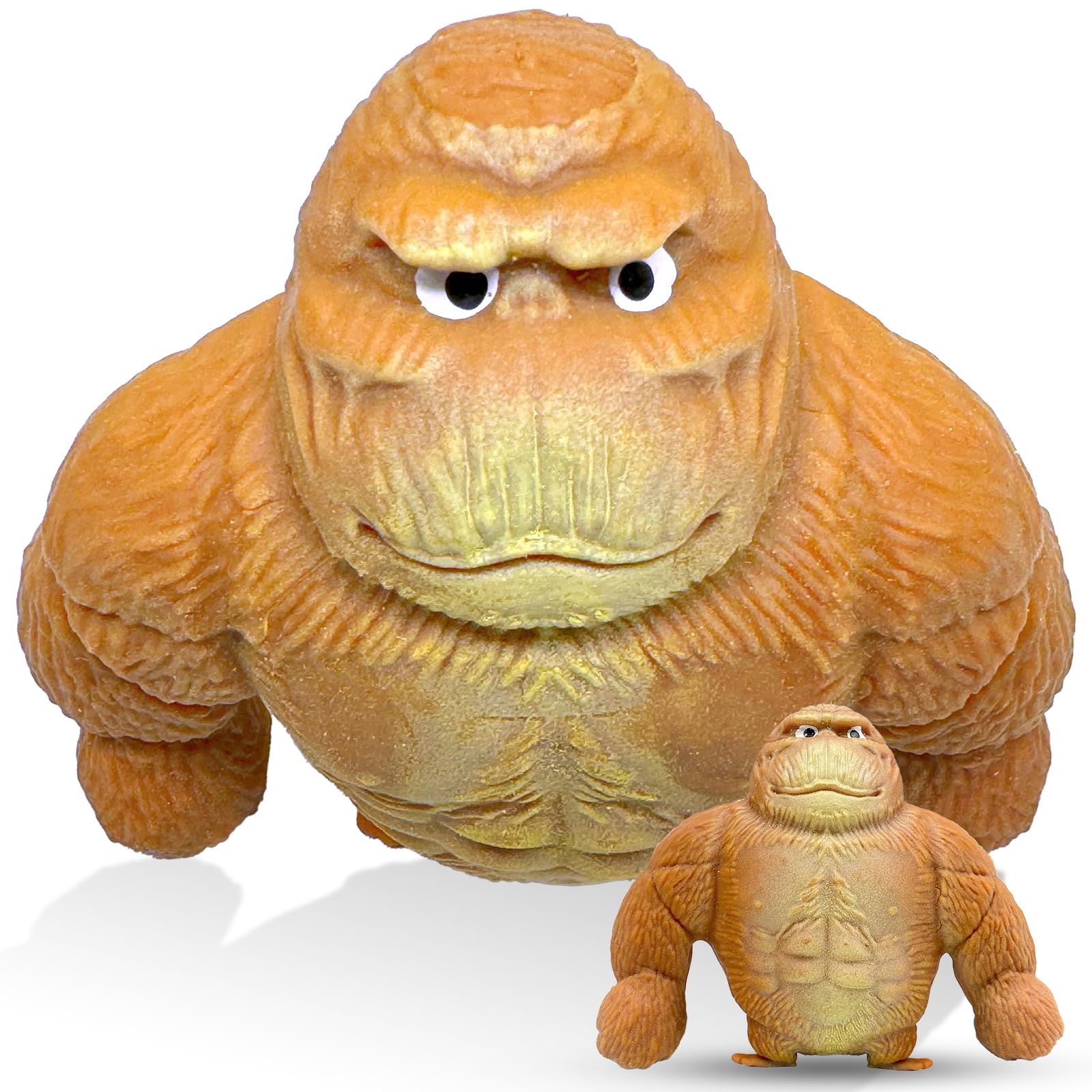 Squishy Monkey Stretchy Sand Filled Gorilla Toy Animal Squeeze Toys for Anti-Anxiety and Stress Relief, for Adults and Kids, Ideal Gift for Easter, Birthday