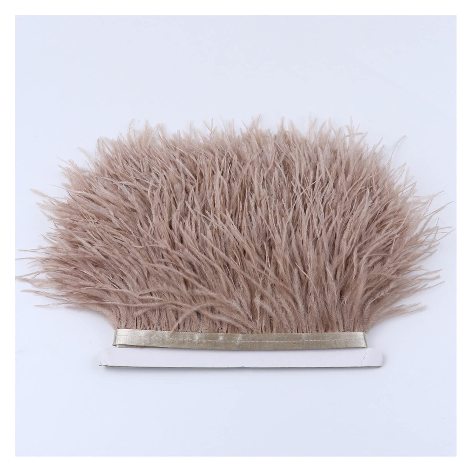 Garniture plumes d'autruche anti-chute pour customisation veste et robe 5m