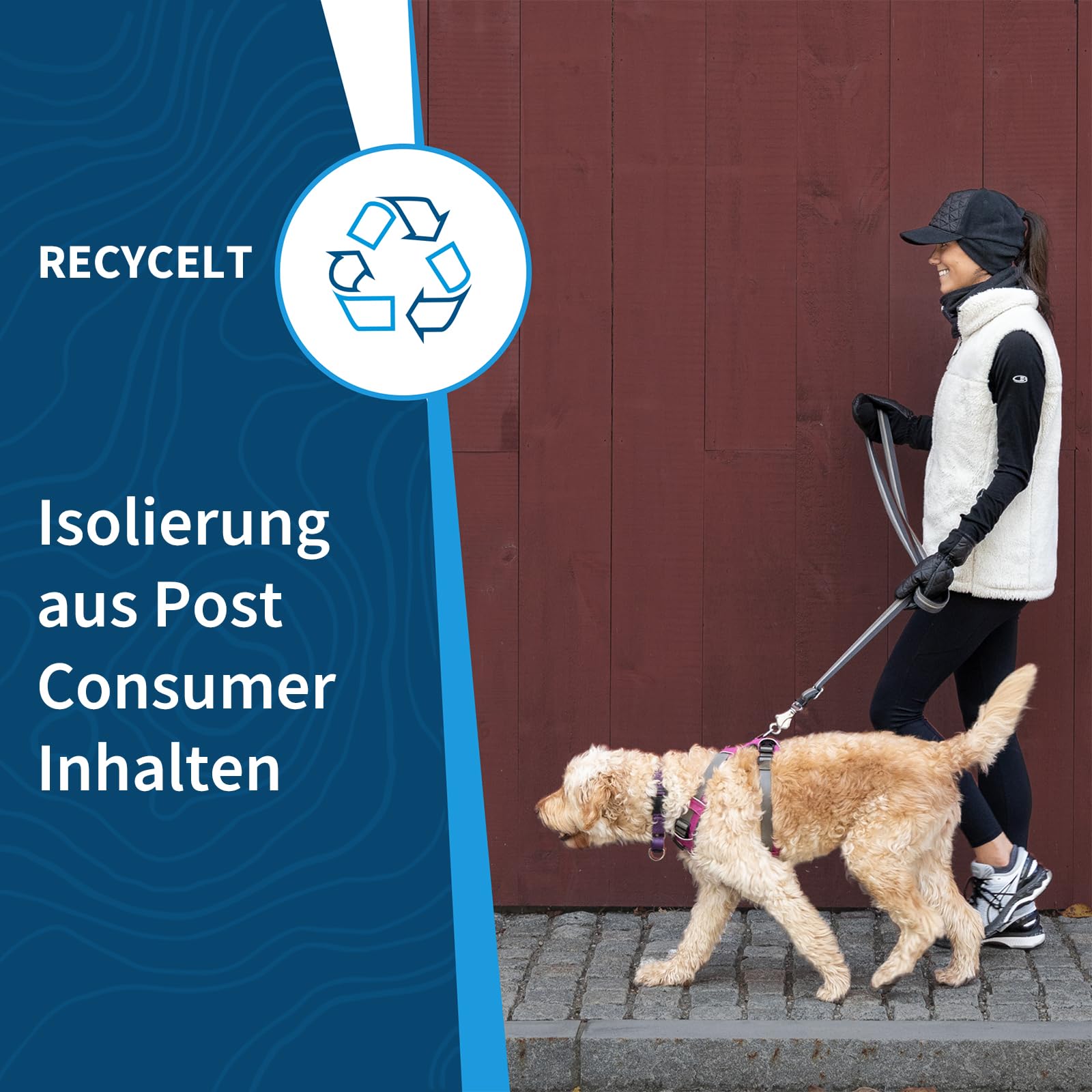 TrailHeads Gesteppte Laufhandschuhe mit Touchscreen-Funktion für Frauen | Isolierter Handschutz