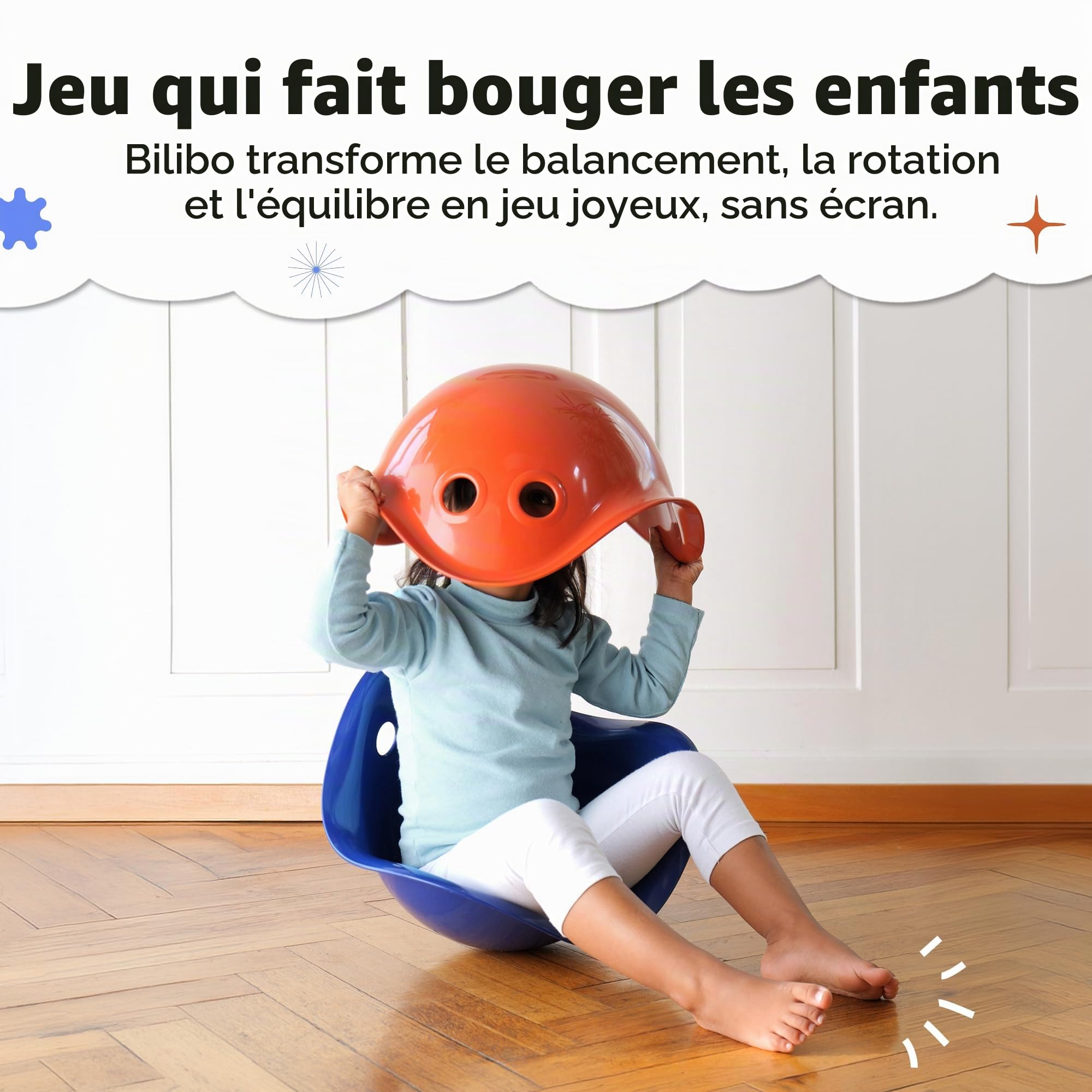 MOLUK 2843508 Bilibo Terracotta Bol d'équilibre et de Jeu pour Enfants à partir de 2 Ans Jouet éducatif innovant