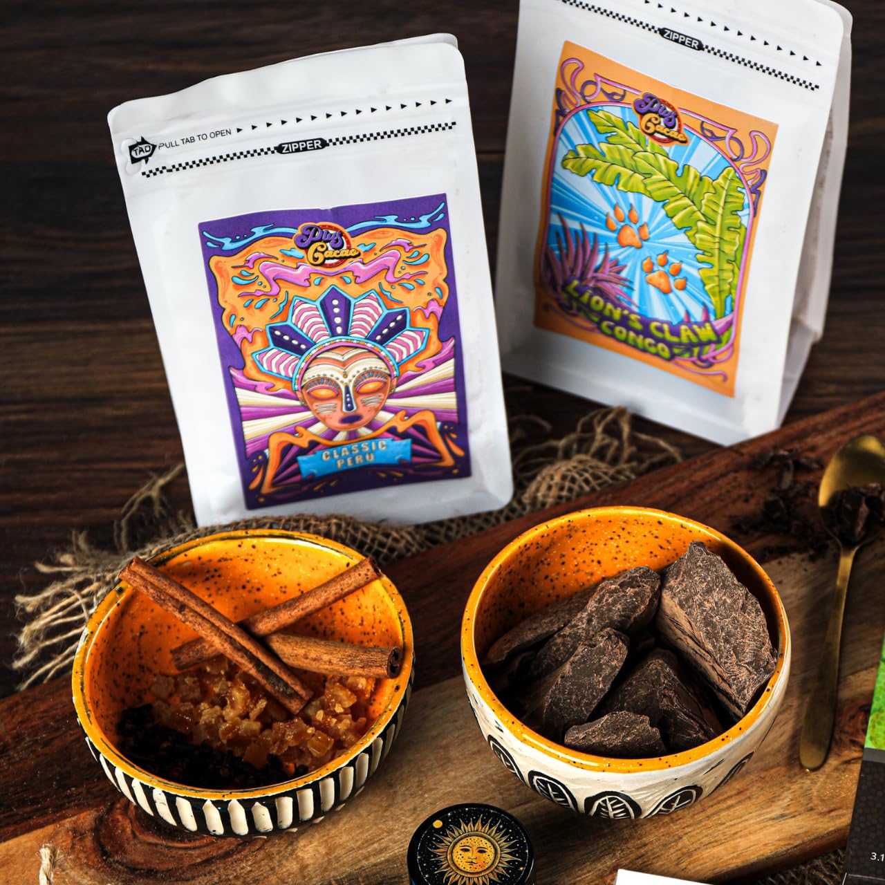 Pure Cocoa Paste from Peru (17.6oz/500g) - Premium Criollo Beans | Huallaga Valley Origin, Vegan, Sugar-Free, Keto Friendly