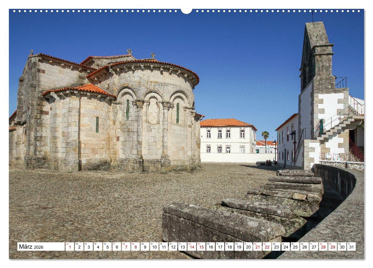 Unterwegs - Caminho Português. Zu Fuß auf dem Portugiesischen Jakobsweg (hochwertiger Premium Wandkalender 2026 DIN A2 quer), Kunstdruck in Hochglanz: ... nach Santiago de Compostela (CALVENDO Orte)
