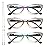 EYEURL Cat Eye Reading Glasses for Women Blue Light Blocking 3 Pack Computer Readers 1.75 with Spring Hinge Eyeglasses Stylish Bright Flashing Design