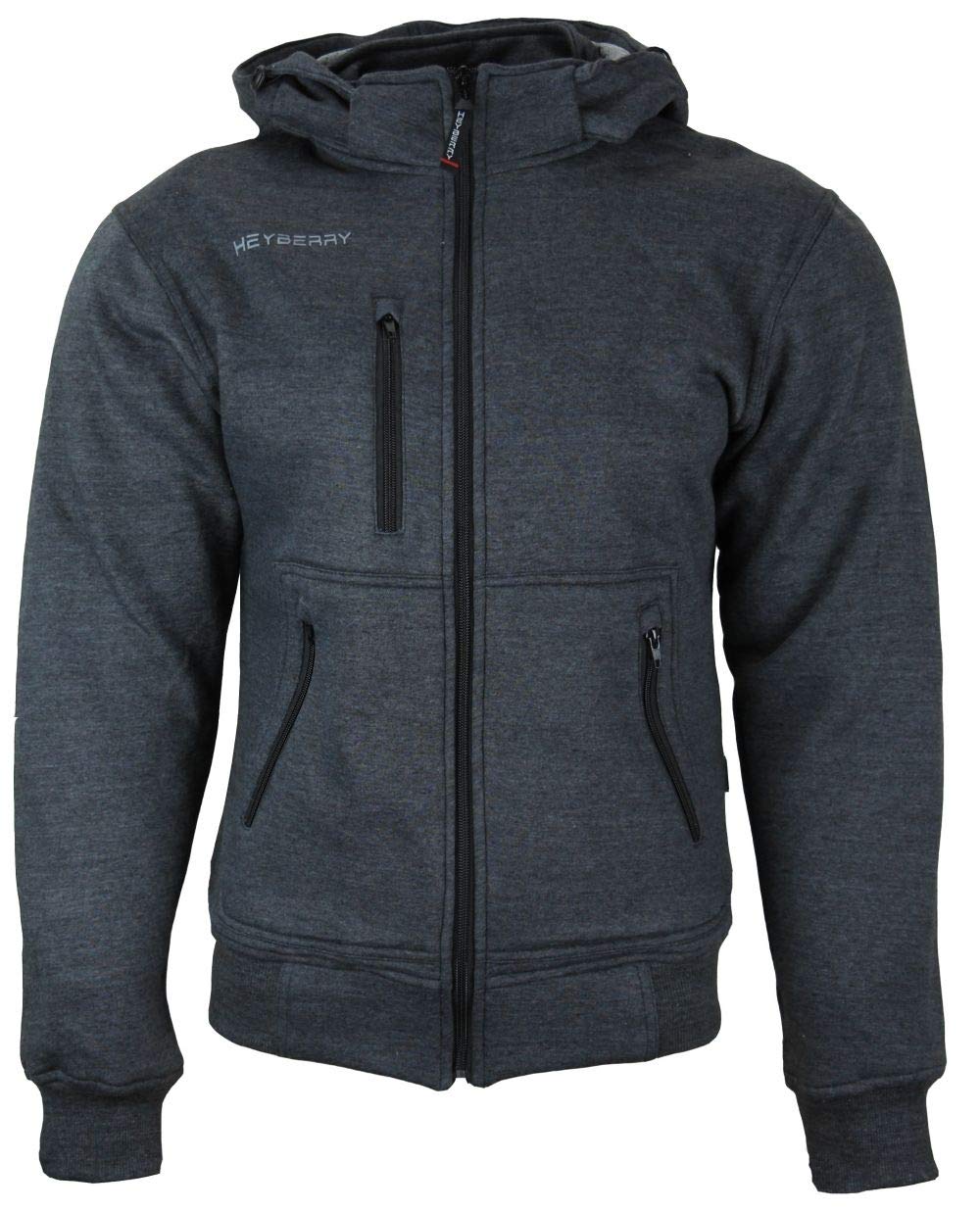 HEYBERRY Damen Hoody Motorradjacke Roller Hoodie mit Aramid Protektoren S bis XXL