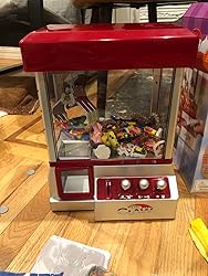 Amazon.com: Electronic Arcade Claw Machine Mini Candy Prize Dispenser ...