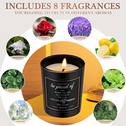 Miniatura 4 de MTLEE Paquete de 16 velas perfumadas para regalo, velas de cera de soja de aromaterapia, perfumadas a granel para dama de honor, cumpleaños, San