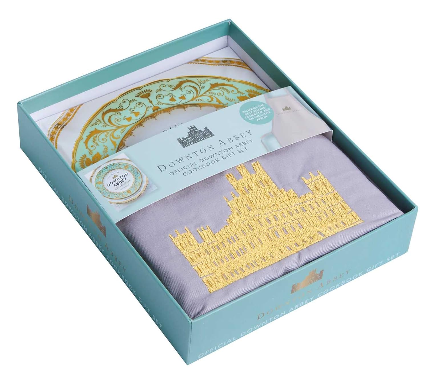 The Official Downton Abbey Cookbook Gift Set (book and apron)      Novelty Book – April 5, 2022