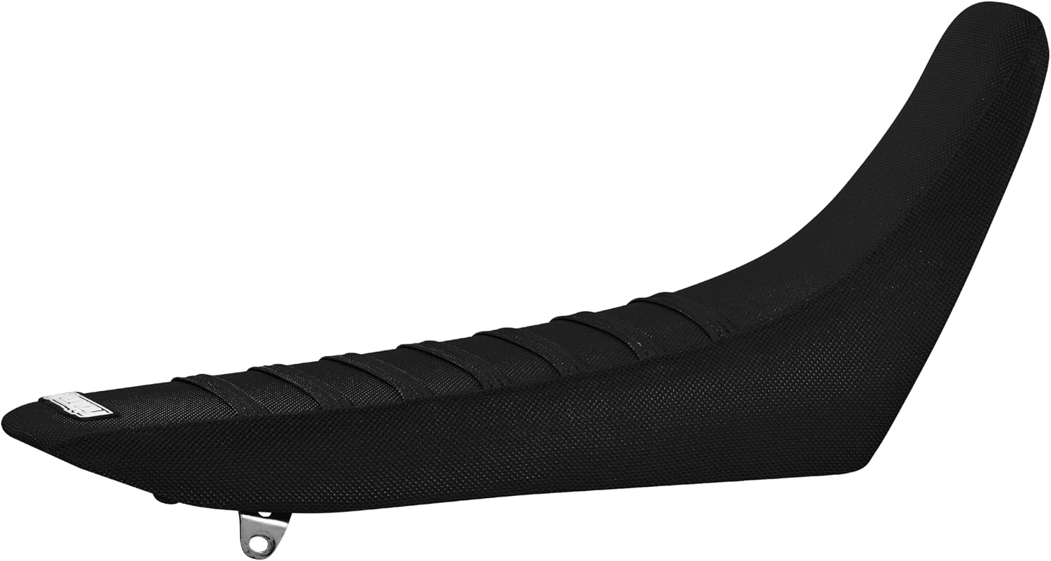 Enjoy Mfg Seat Cover - Compatible with Kawasaki 2021-2023 KLX 300 KLX 300SM (Black/Color Ribs) #377 (All Black/Black Ribs)