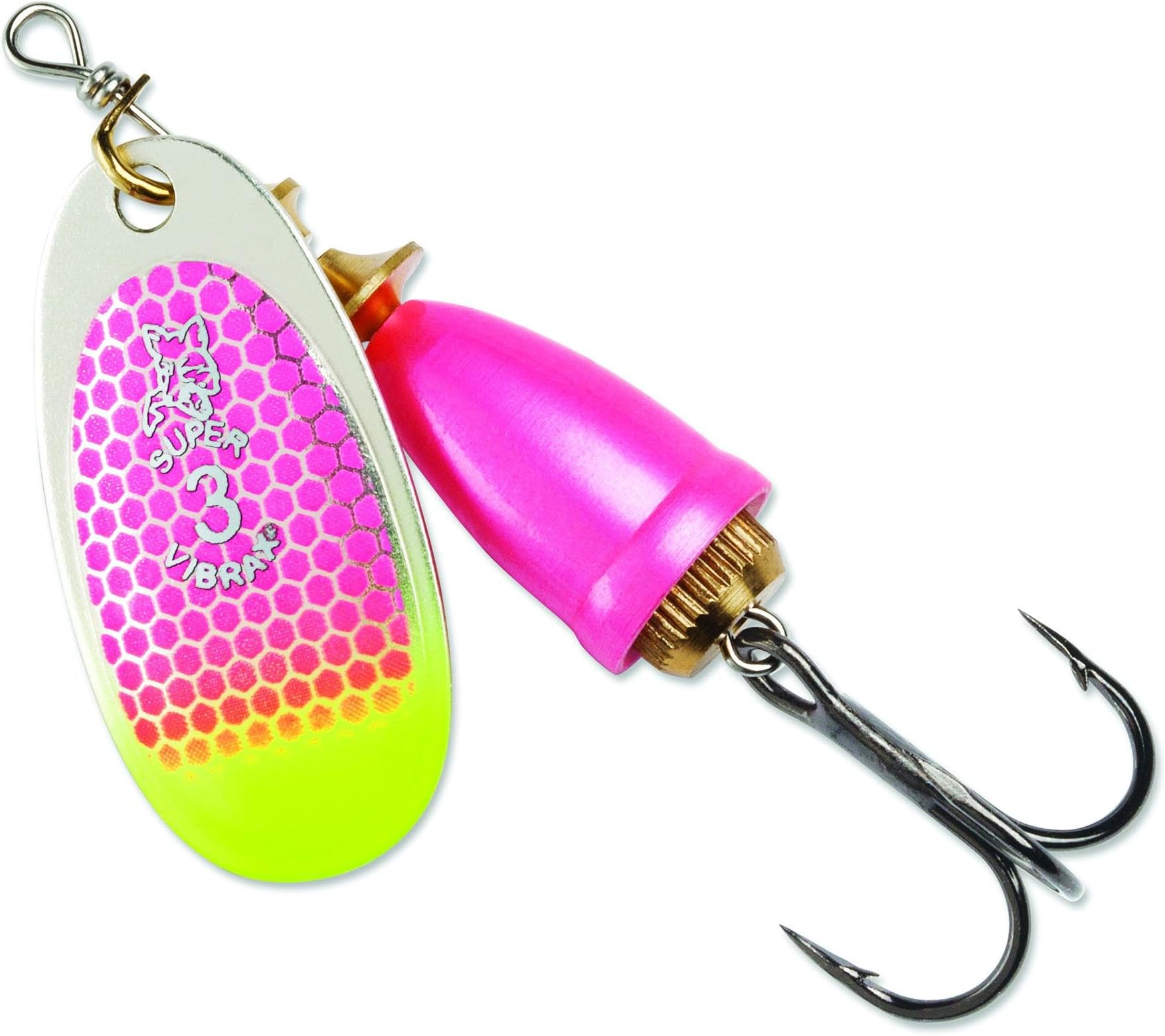 Classic Vibrax 04 Tackle, Pink Scale Chartreuse Tip UV, 3/8