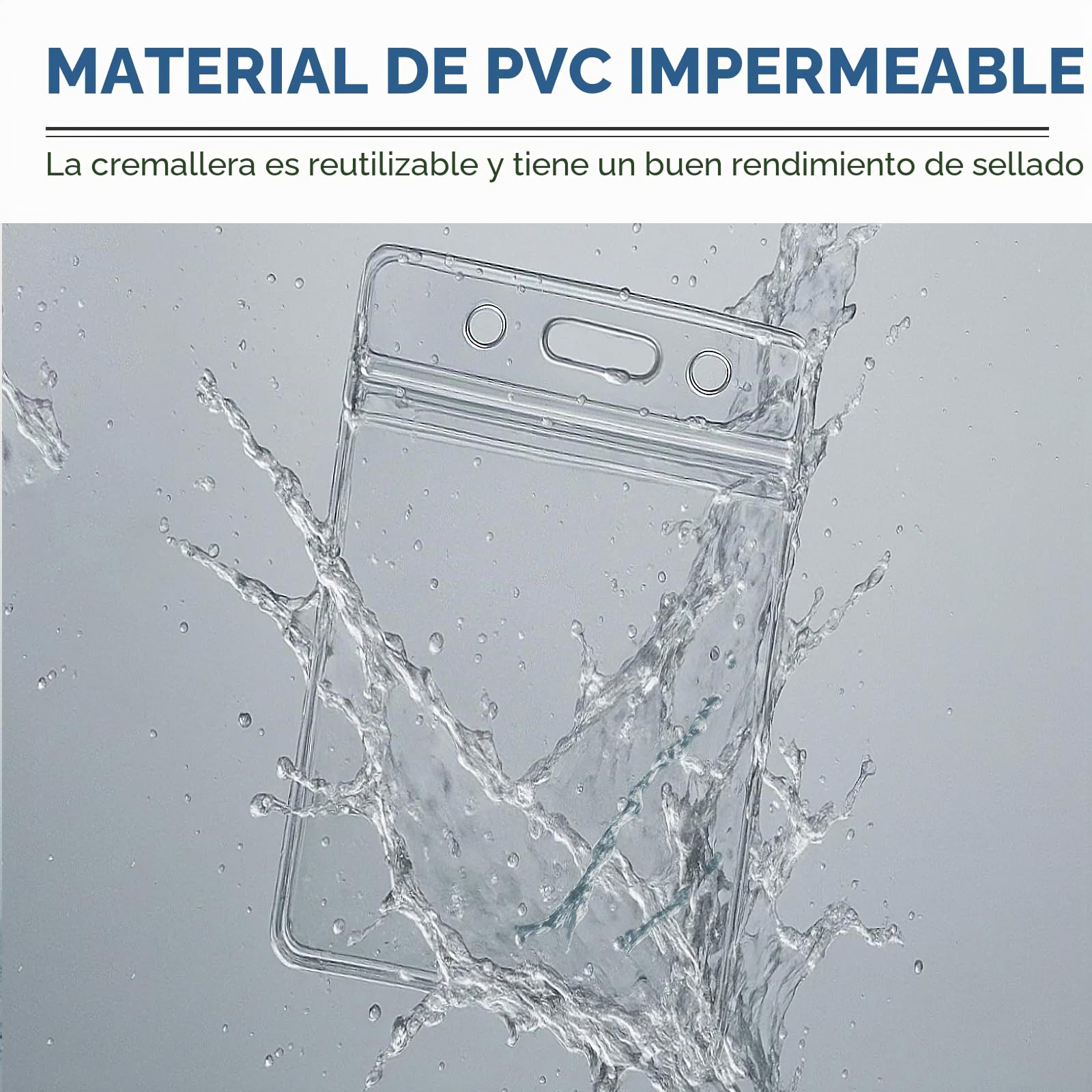 12 x funda vertical para tarjeta, tarjetero de plástico, funda de PVC impermeable, funda protectora de tarjetas resistente con cierre de cremallera resellable