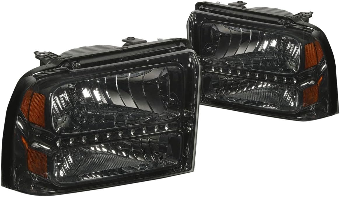 🔥 Cashback up to 70% DNA Motoring HL-OH-FSD05-LED-SM-AM Smoke Lens Amber Headlights Replacement For 05-07 F250 F350 F450 F550 SD Best Cyber Deals 🔥 DNA Motoring HL-OH-FSD05-LED-SM-AM Smoke Lens Amber Headlights Replacement For 05-07 F250 F350 F450 F550 SD