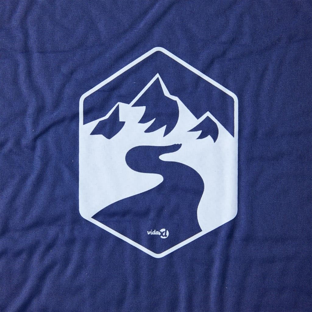 Colchoneta autoinflable con cojín azul marino, 195 x 64 x 4,5 cm, espuma viscoelástica, para acampada al aire libre, senderismo, trekking, plegable, con bolsa de transporte, impermeable