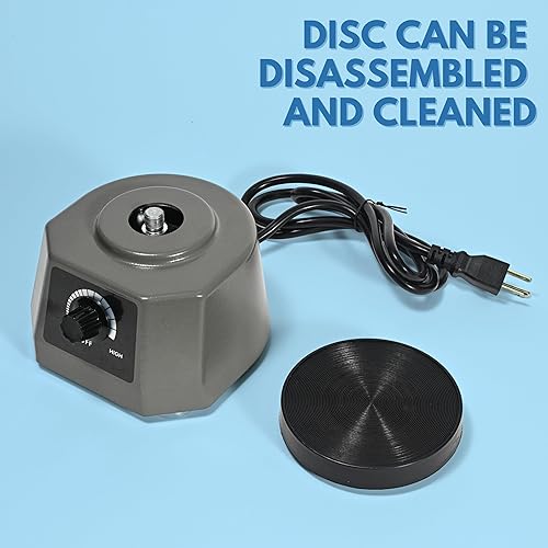 Miniatura 6 de Vibrador de laboratorio de 10,16 cm de diámetro, oscilador de 100W, máquina para mezclar yeso, placa vibradora de yeso, agitador redondo
