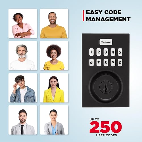 Miniatura 6 de Kwikset HomeConnect 620 Z-Wave - Teclado habilitado de largo alcance con cerradura inteligente, conveniente entrada sin llave, códigos de usuario