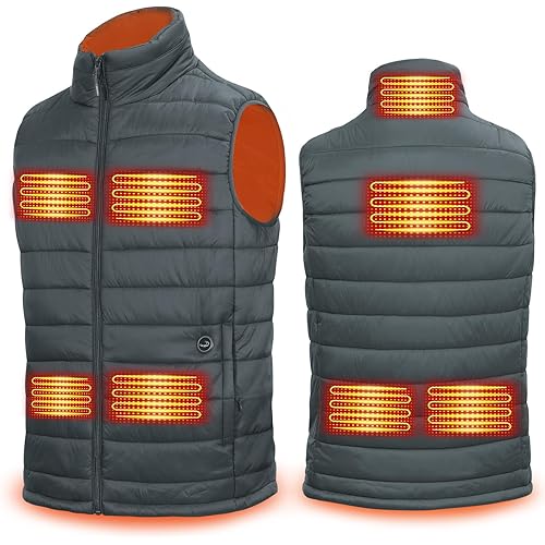 Heated Vest Men Outdoor Lightweight Warm Heating Clothing with Battery Pack