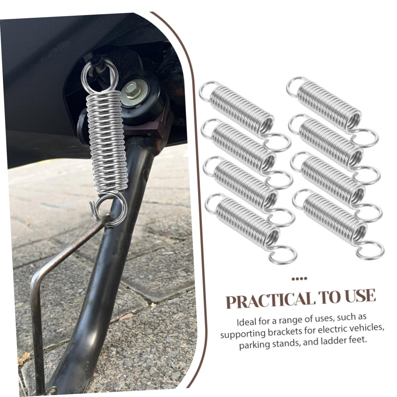 8Pcs Tension Spring with Hook Ends Mechanical Compression Springs for Crafts Heavy Duty Applications Reliable Elasticity Stable Support