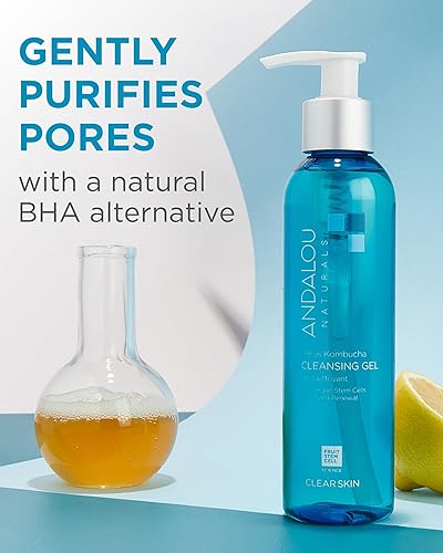 Miniatura 6 de Gel de limpieza Andalou Naturals, kombucha, ácido cítrico, 6 onzas, paquete de de 1