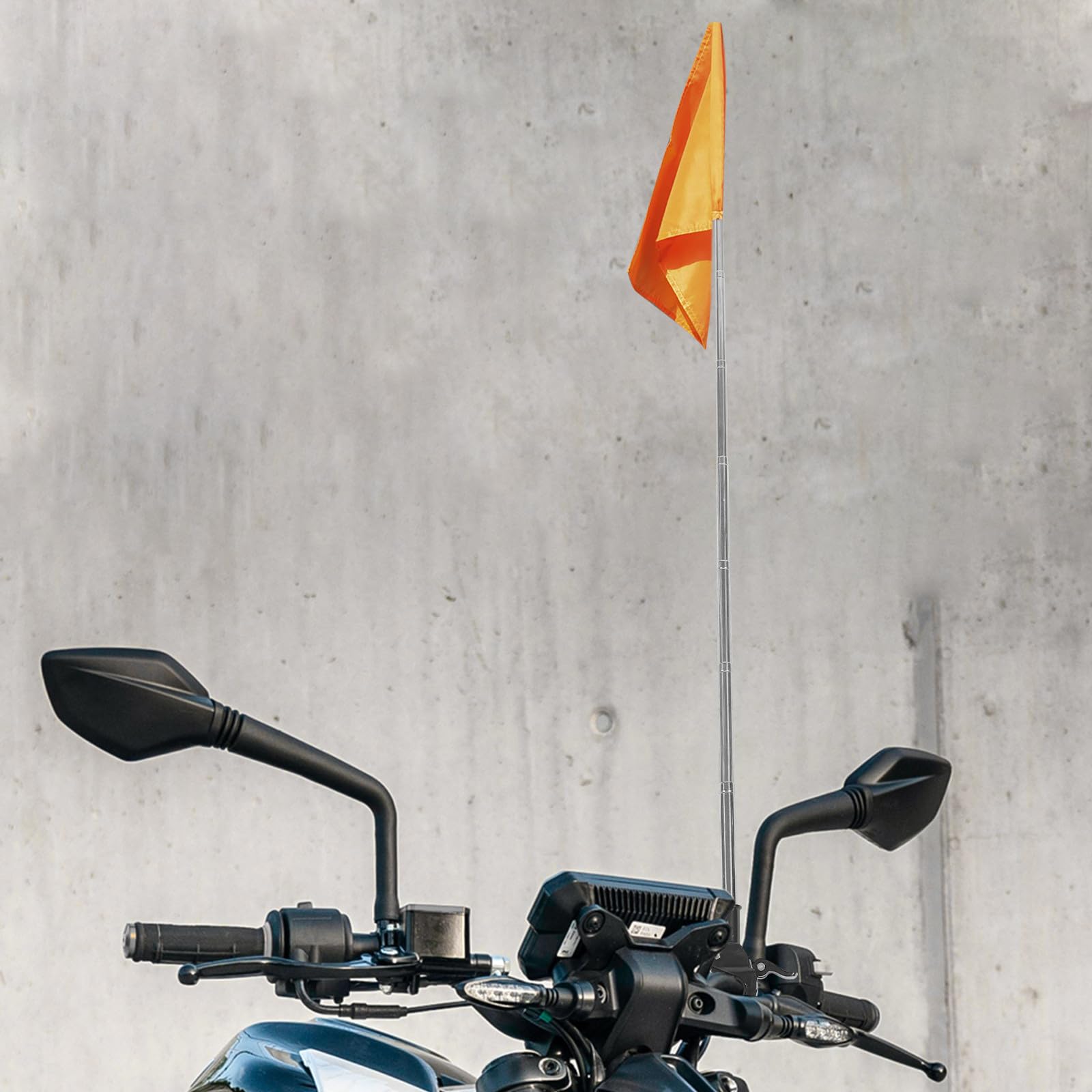 Tofficu Fahnenmasthalterung für Fuchsschwanz Fahrrad aus Edelstahl und Kunststoff Starker Fahnenmasthalter für Auto zur Befestigung von Fahnen im Außenbereich