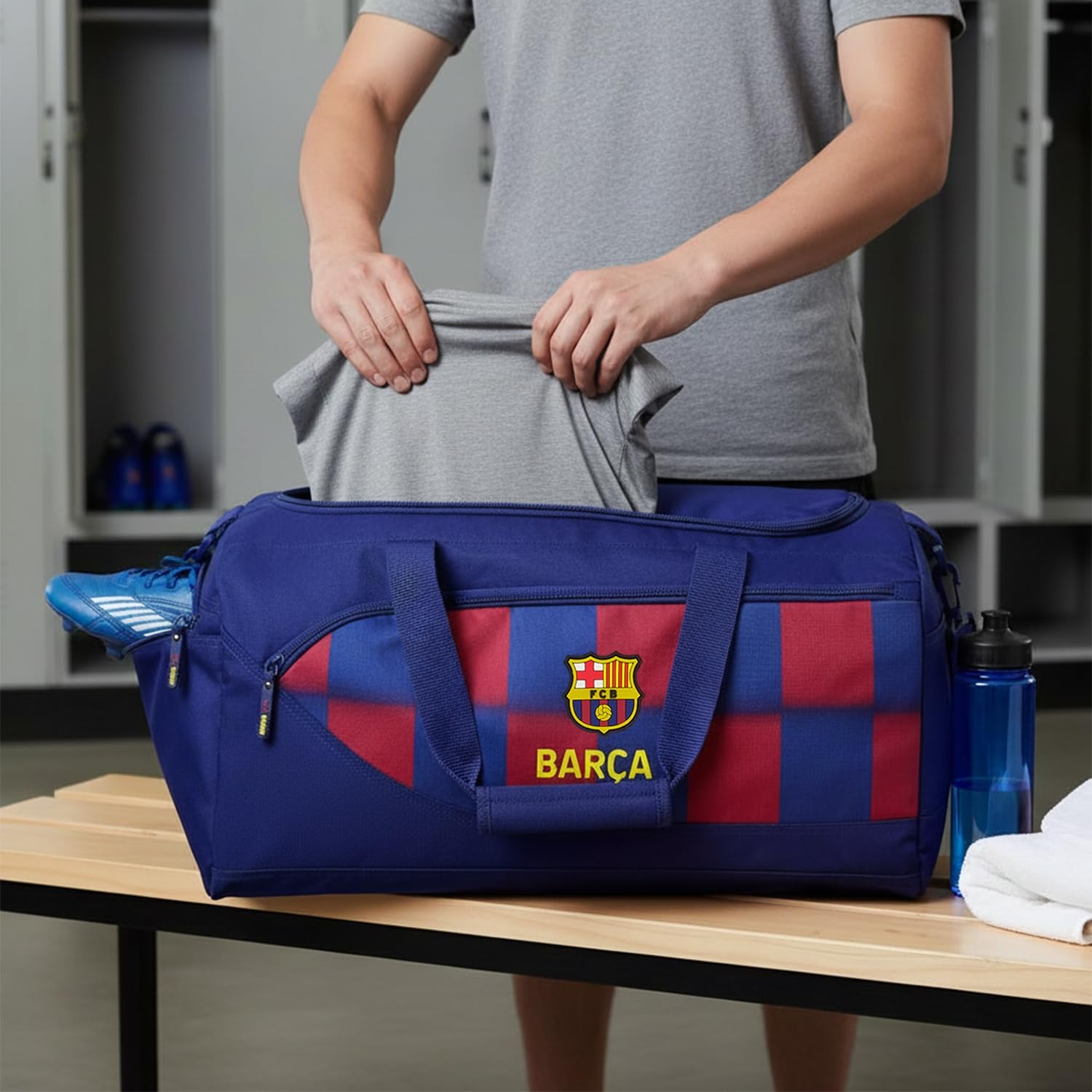 Zaino Barça per scuola, sport e viaggi con design culé moderno – Zaino Barça per bambini e ragazzi con schienale imbottito e ampio spazio interno
